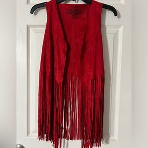 Crazy Train Suede Fringe Vest
